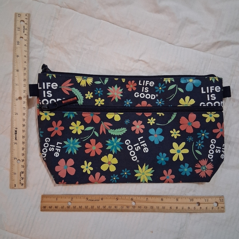 Floral Pouch with Positive Message - Picture 2 of 4